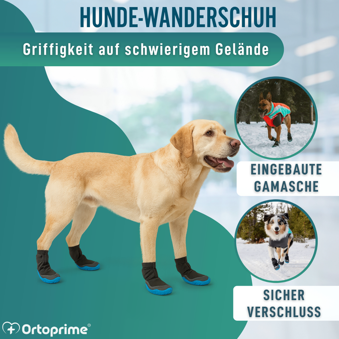 Hoher Winterstiefel für Hunde | Rutschfeste Sohle