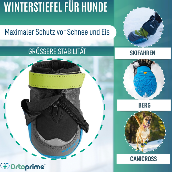Hoher Winterstiefel für Hunde | Rutschfeste Sohle