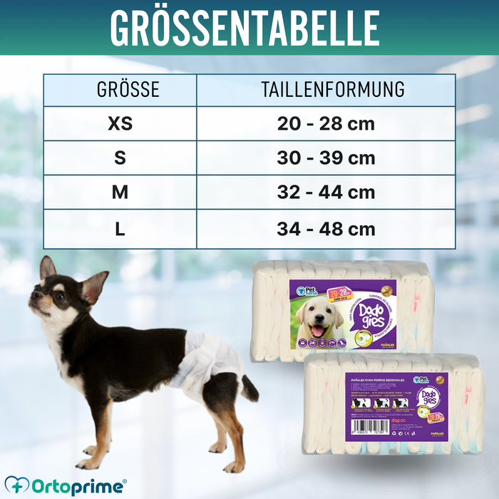 Hundewindeln für Hündinnen & Welpen | Hohe Saugkraft