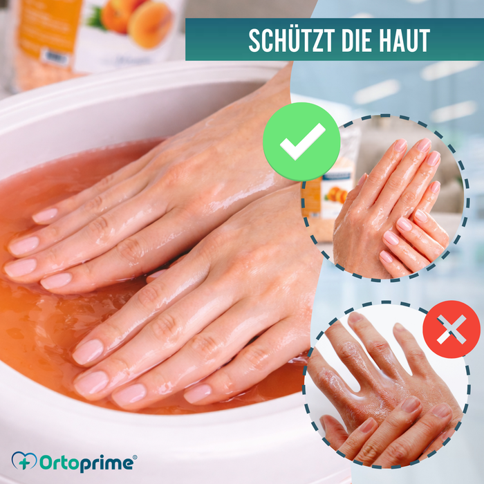 Rehabilitationsparaffin für Hände und Füße 1000ml | Pfirsich