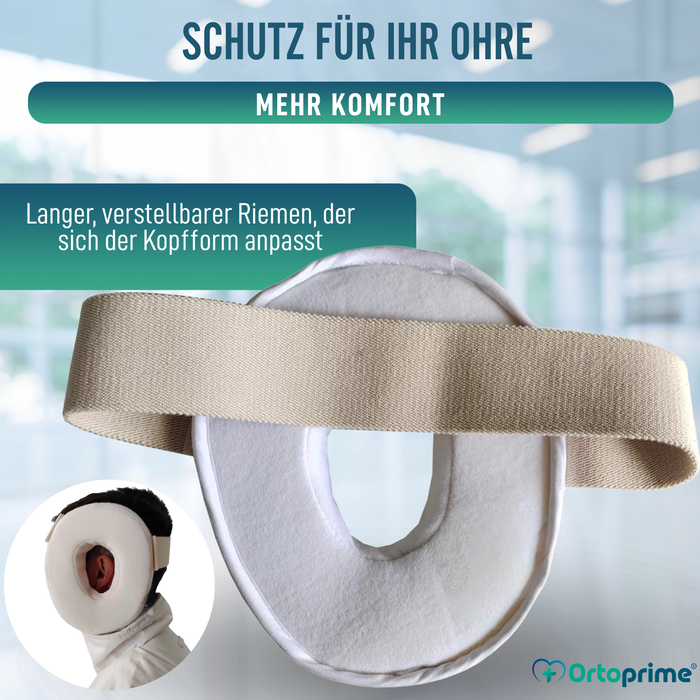 Antidekubitus Ohrkissen mit Aussparung Verstellbar
