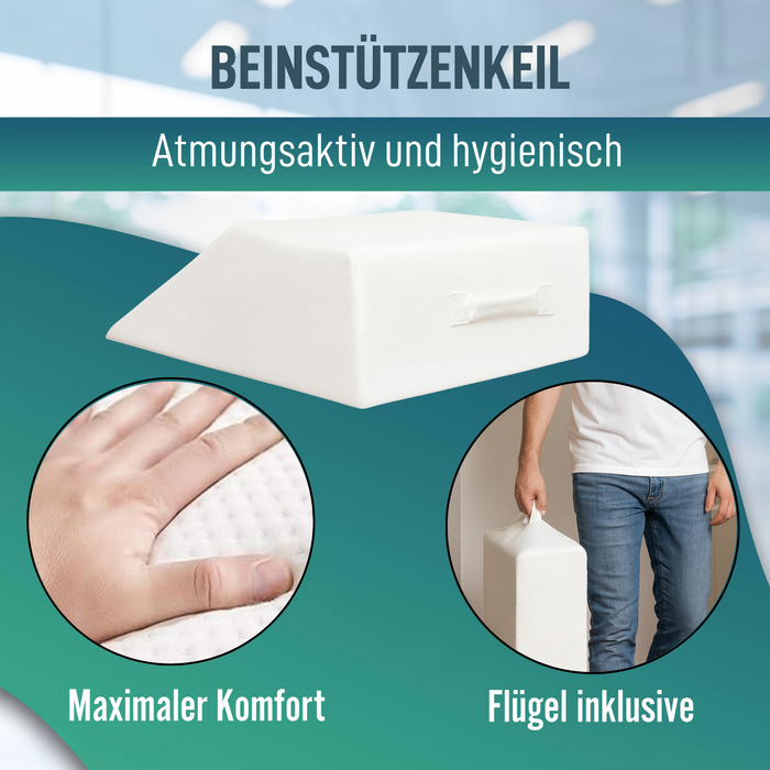 Viskoelastisches Beinkissen | Keilkissen für Beinauflage