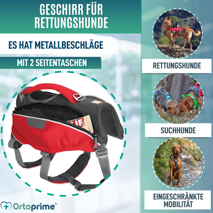 Such- und Rettungshundegeschirr | Hohe Beständigkeit