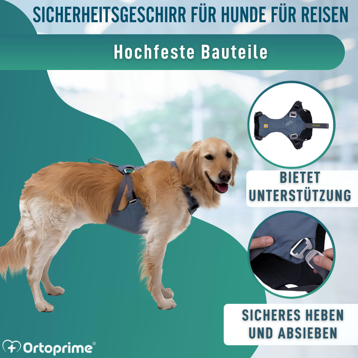 Sicherheitsgeschirr für Hundetransport | Hohe Belastbarkeit