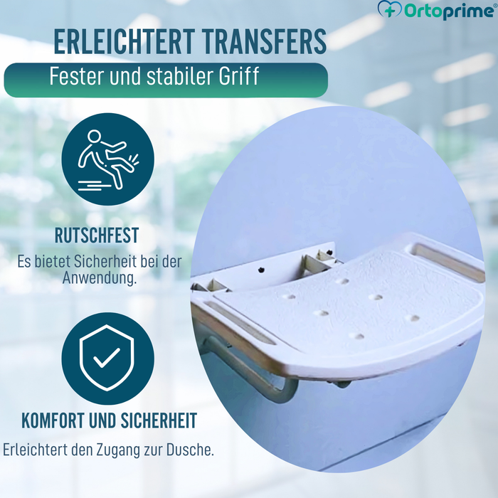 Klappbarer Wandhocker für Duschen | 2 Varianten