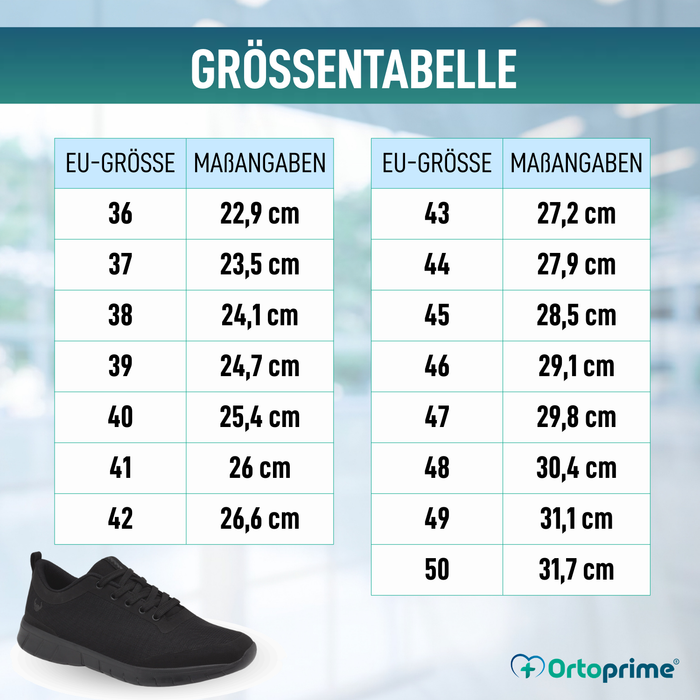 Rutschfester Komfortschuh mit Fußgewölbestütze | Unisex