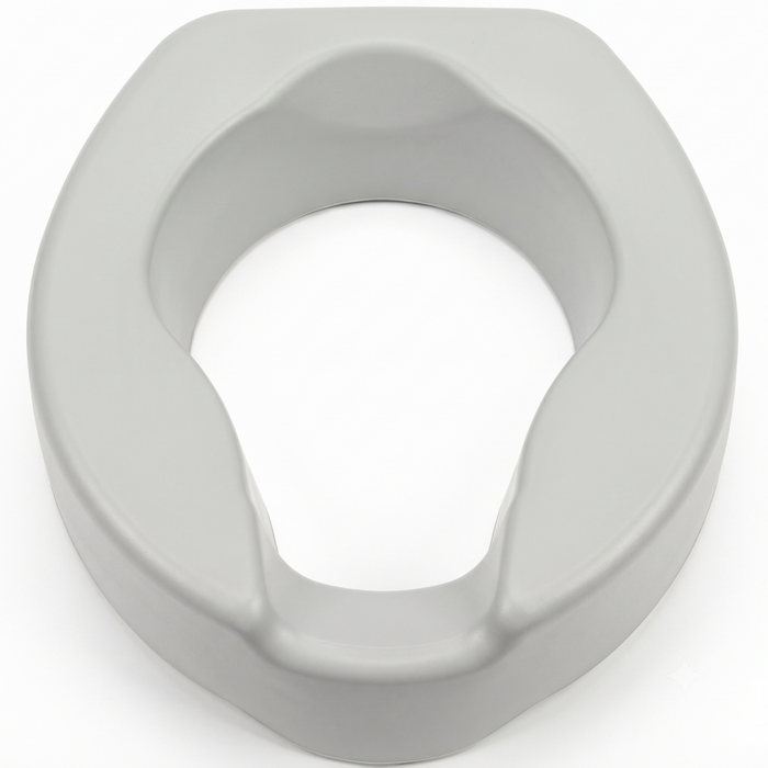 Weicher WC-Sitzerhöher 3 cm Grau
