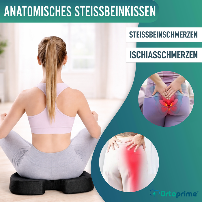 Viskoelastisches Antidekubitus-Sitzkissen für das Steißbein 60kg/m3