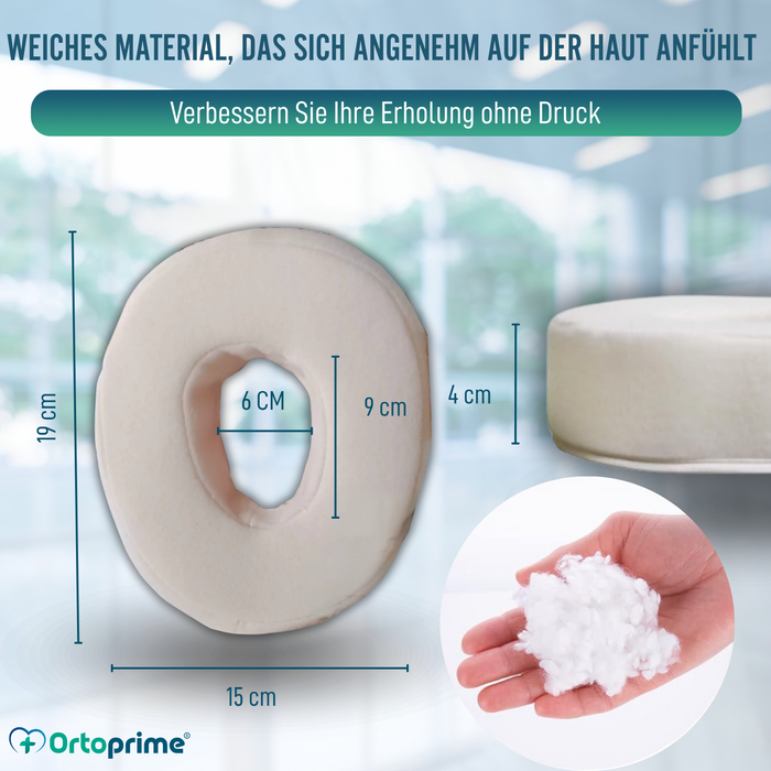 Antidekubitus Ohrkissen mit Aussparung Verstellbar