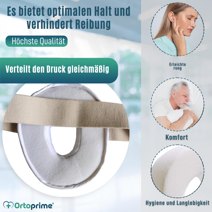 Antidekubitus Ohrkissen mit Aussparung Verstellbar