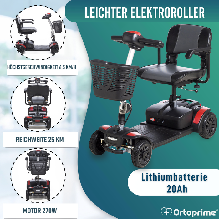 Elektrische Scooter met Lithiumbatterij 20Ah | 8 Kleuren