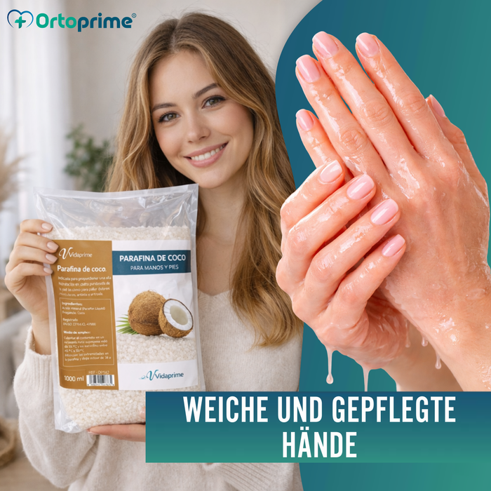 Antioxidatives Paraffinpaket für Hände und Füße 3000 ml | Kokosnuss