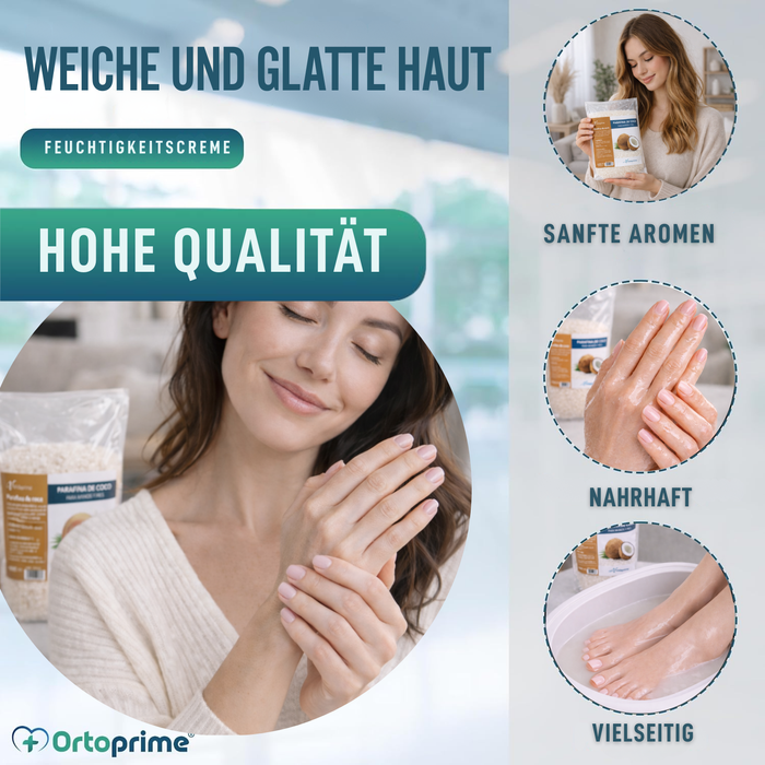 Antioxidantes Hand- und Fußrehabilitationsparaffin | Kokosnuss