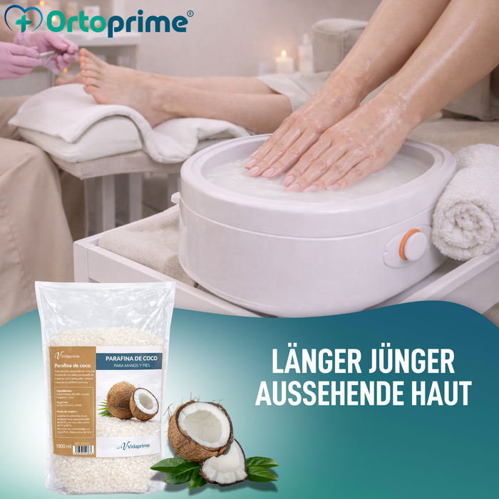 Antioxidantes Hand- und Fußrehabilitationsparaffin | Kokosnuss