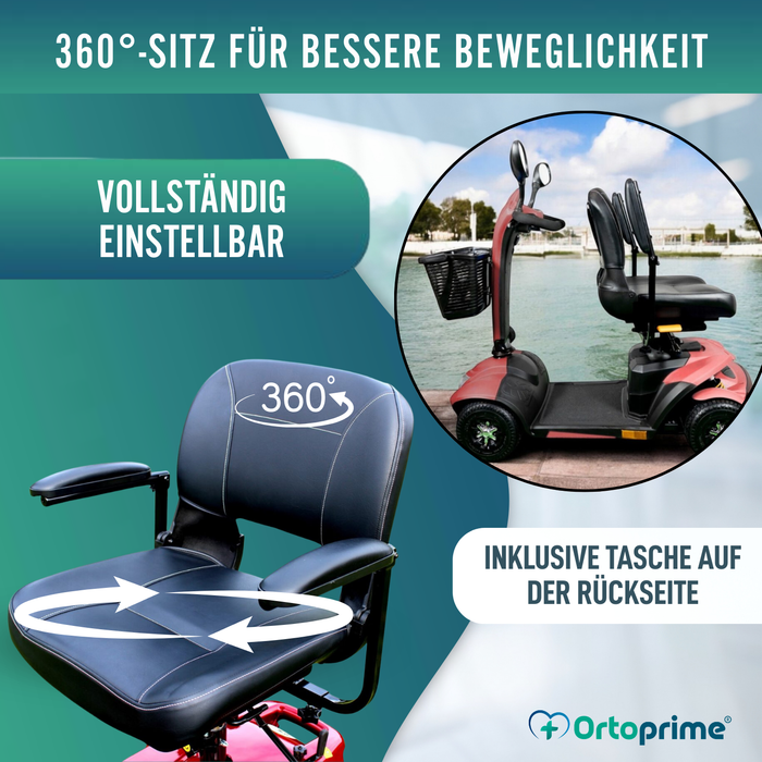 Elektro-Scooter der Neuesten Generation | Große 24cm Räder