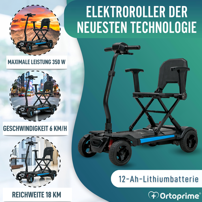 Kompakter Elektroroller Transportabel | Elektrisches Falten