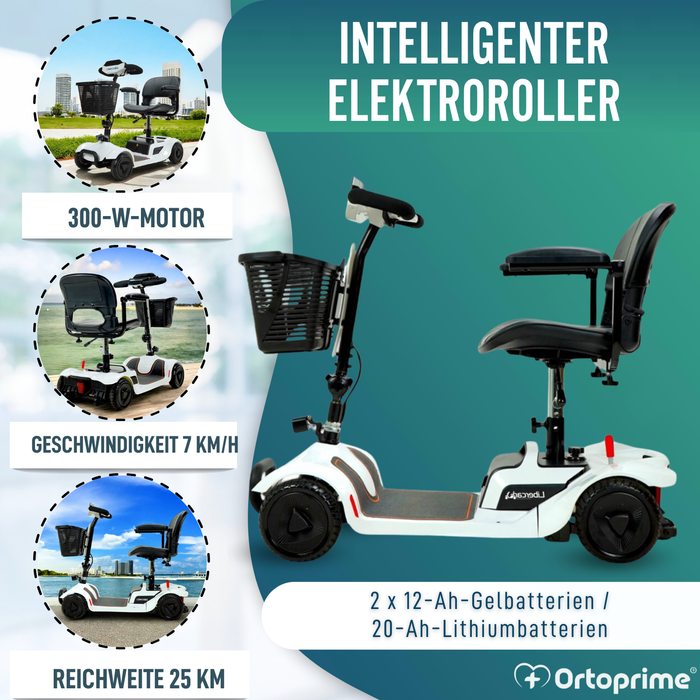 Scooter Électrique Intelligent avec NFC | 4 Roues