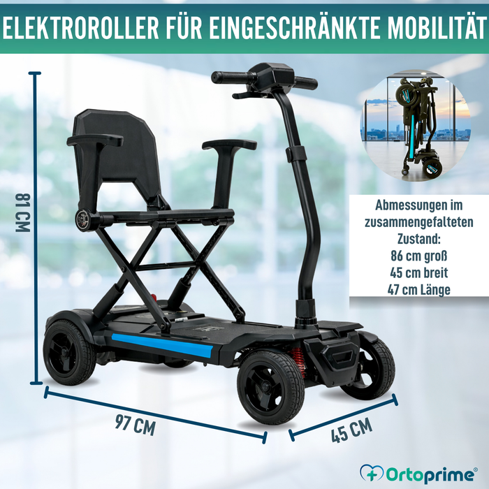 Kompakter Elektroroller Transportabel | Elektrisches Falten