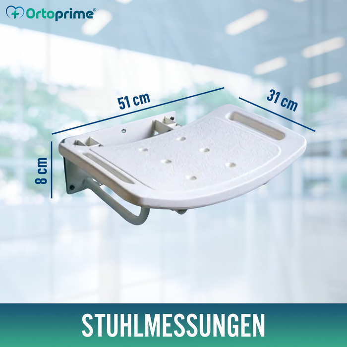 Klappbarer Wandhocker für Duschen | 2 Varianten