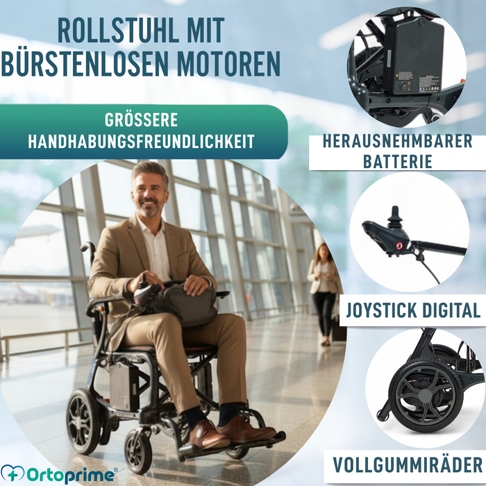 Ultraleichter Elektrorollstuhl mit Brushless Motoren