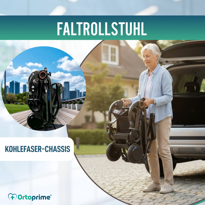 Elektrorollstuhl Ultrakompakt | Carbonfaser Leichtbau