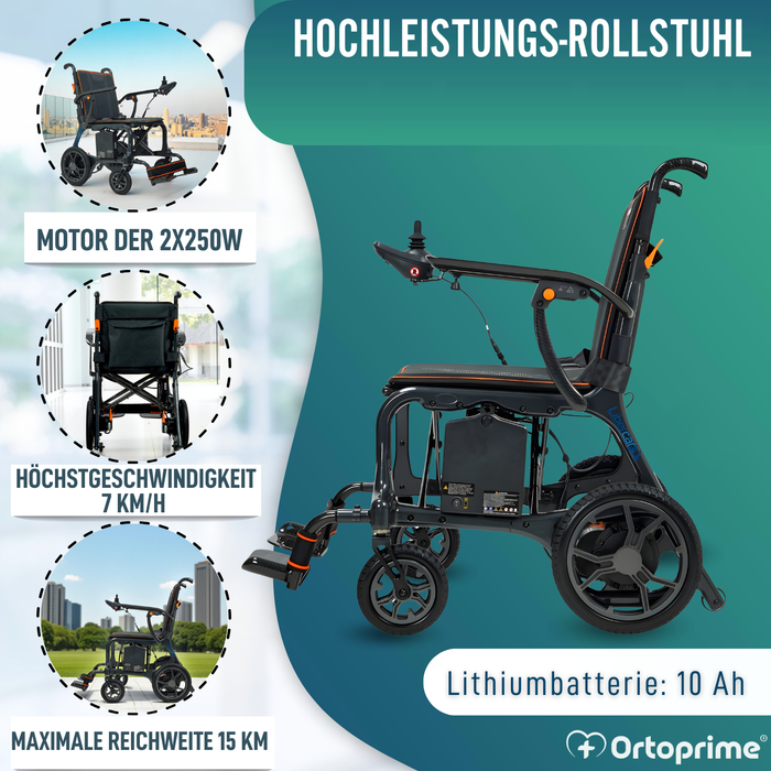 Ultraleichter Elektrorollstuhl mit Brushless Motoren