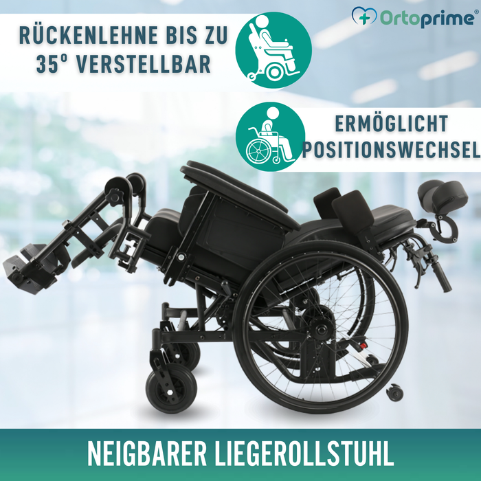 Positionierungsrollstuhl mit Kippfunktion | Anti-Dekubitus