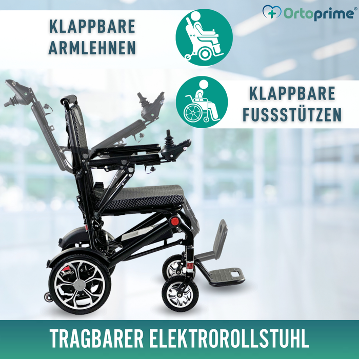 Elektrischer Faltrollstuhl Ultra Leicht | 10Ah Akku