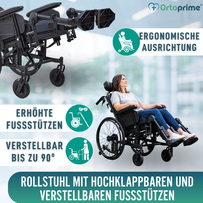 Positionierungsrollstuhl mit Kippfunktion | Anti-Dekubitus