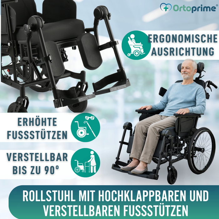 Positionierungsrollstuhl mit Kippfunktion | Anti-Dekubitus