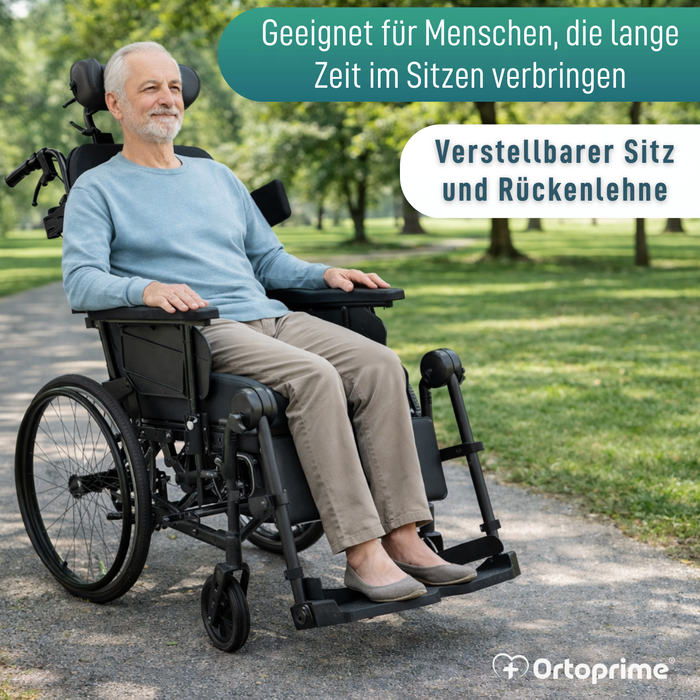 Positionierungsrollstuhl mit Kippfunktion | Anti-Dekubitus