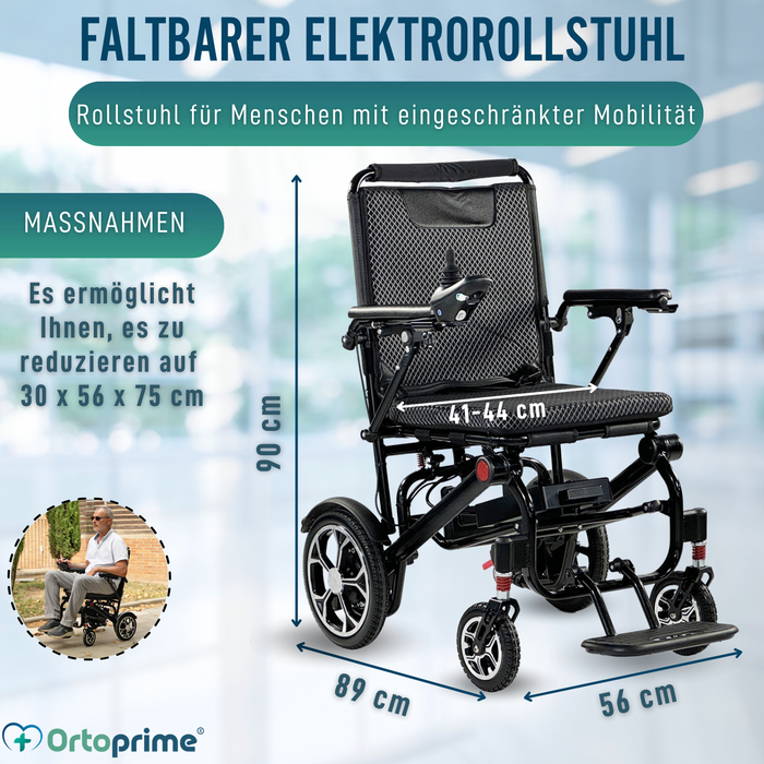 Elektrischer Faltrollstuhl Ultra Leicht | 10Ah Akku