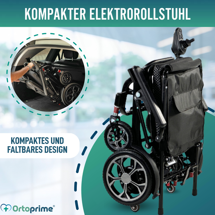 Elektrischer Faltrollstuhl Ultra Leicht | 10Ah Akku