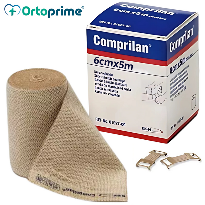 Kompressionsbandage aus elastischem Gewebe | 6 cm x 5 m