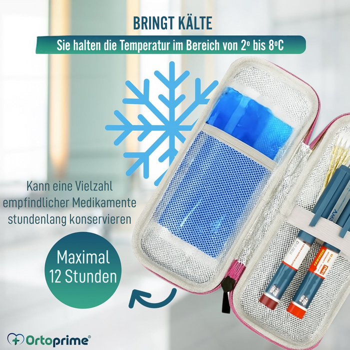 Diabetiker Tasche | Insulinbehälter mit Kaltpacks Inklusive