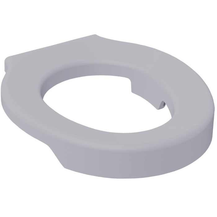 Weicher WC-Sitzerhöher 3 cm Grau