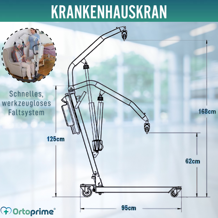 Elektrischer Patientenlift | Ohne Gurt