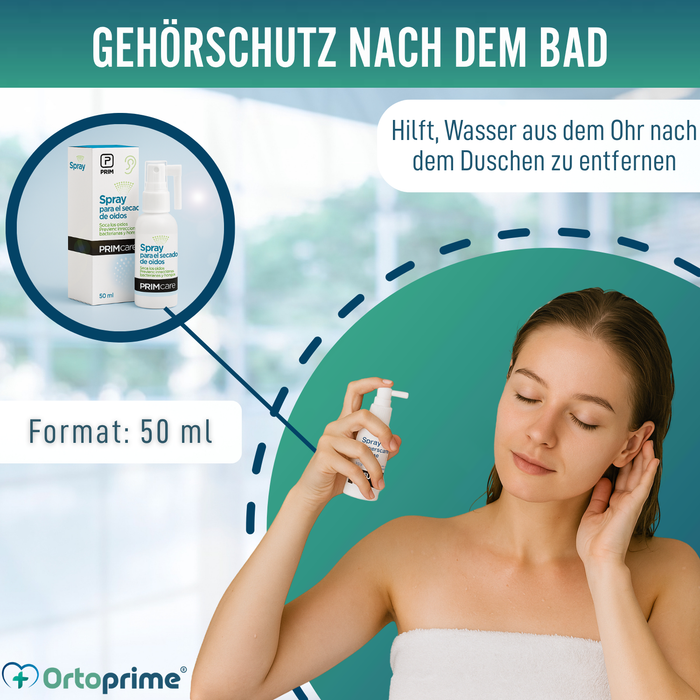 Ohrentrockenspray | Lösung mit Dreifachwirkung