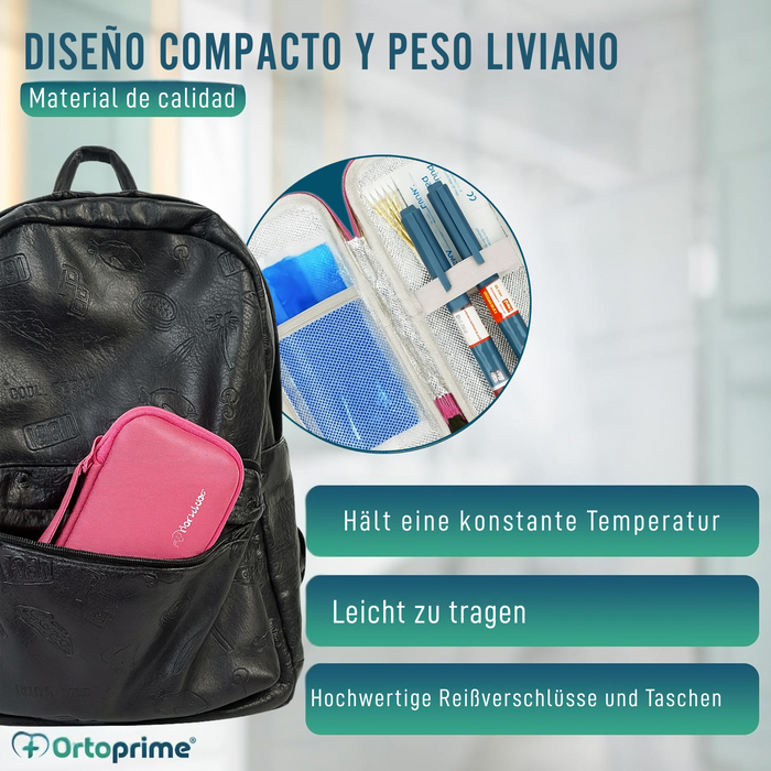 Diabetiker Tasche | Insulinbehälter mit Kaltpacks Inklusive