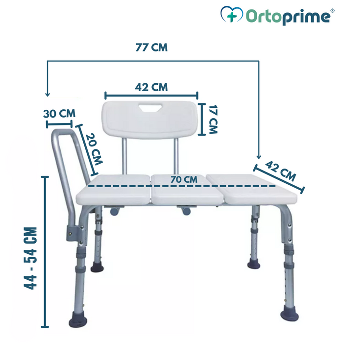 Orthopädischer Badewannenstuhl zur Übertragung | Universal-Duschbank