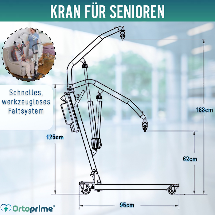 Orthopädischer Kran | Inklusive Kopfstützengurt
