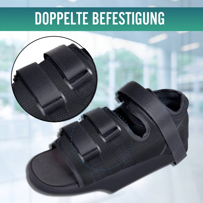 Verstellbarer-bilateraler-postoperativer-Schuh-mit-Klettverschluss-ortoprime