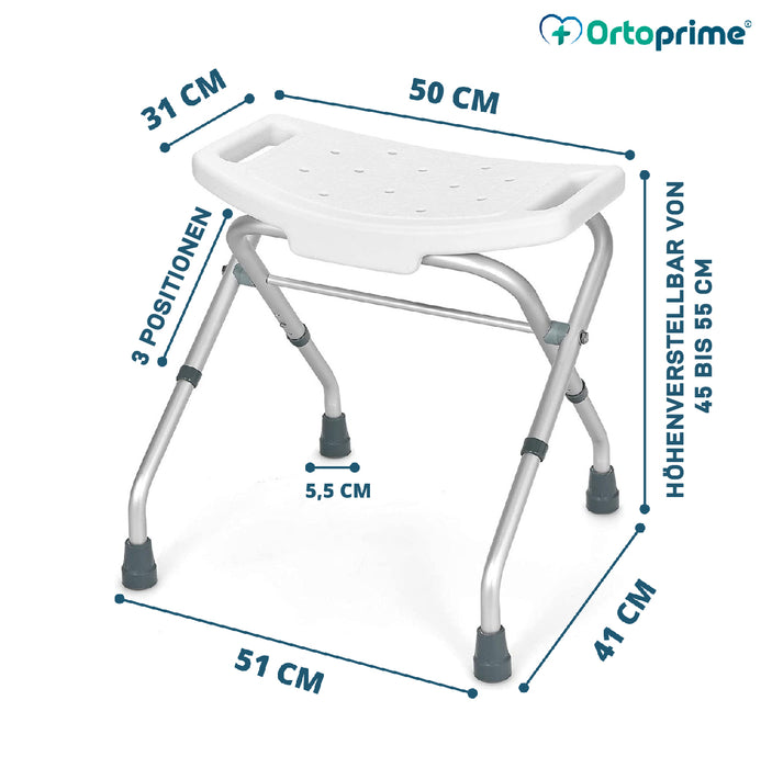 Klappbarer Duschhocker