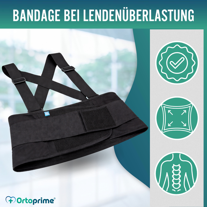 Arbeits-Lumbosakralbandage | Verstellbare Orthese