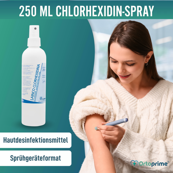 Chlorhexidin 2% Antiseptisches Spray | Wässrige Lösung 250ml