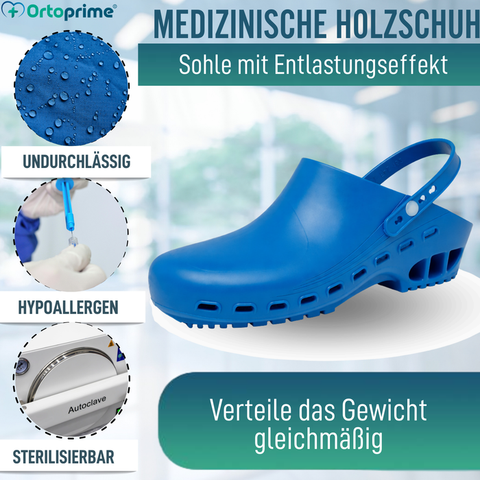 Sanitätsclogs Antirutsch | Wasserdichte Schutzfunktion