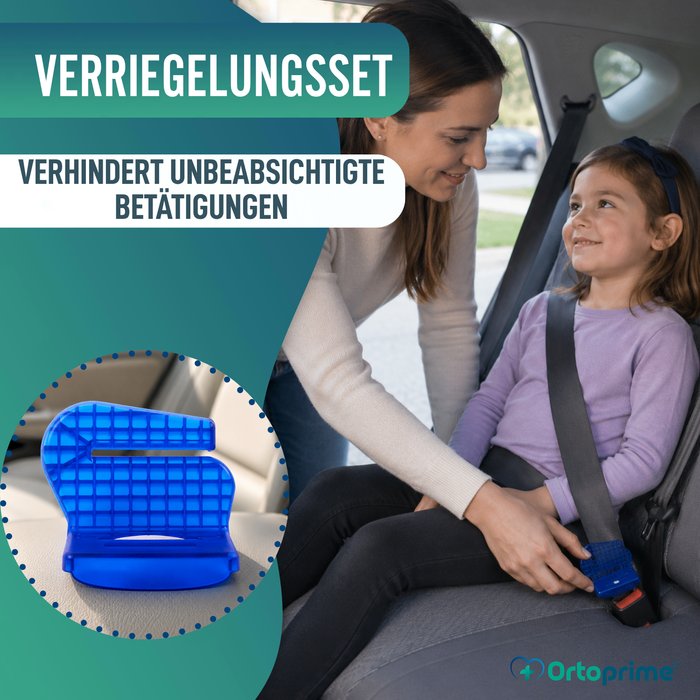 Sicherheitsgurt-Sperre mit Entriegelungsschlüsseln
