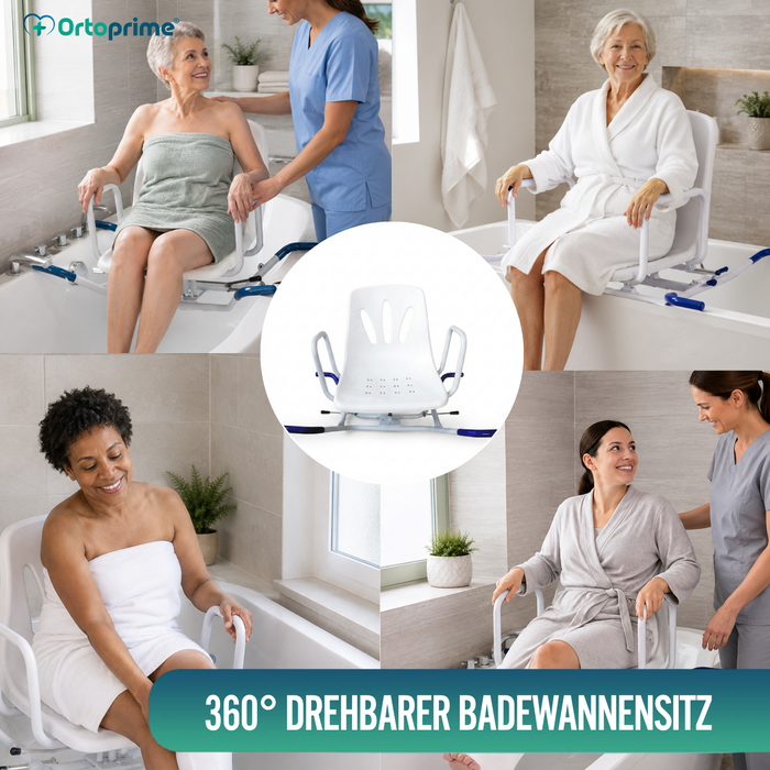 360º Drehbarer Komfort-Badewannensitz