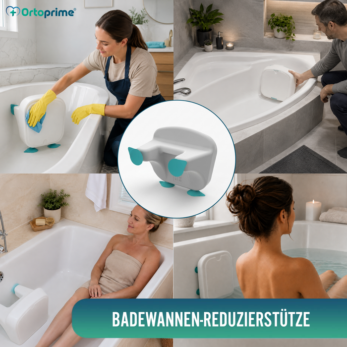 Reduzierender Badewannenständer mit Saugnäpfen | Anpassbar