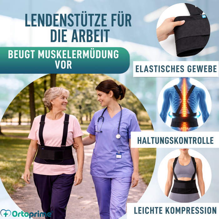 Arbeits-Lumbosakralbandage | Verstellbare Orthese